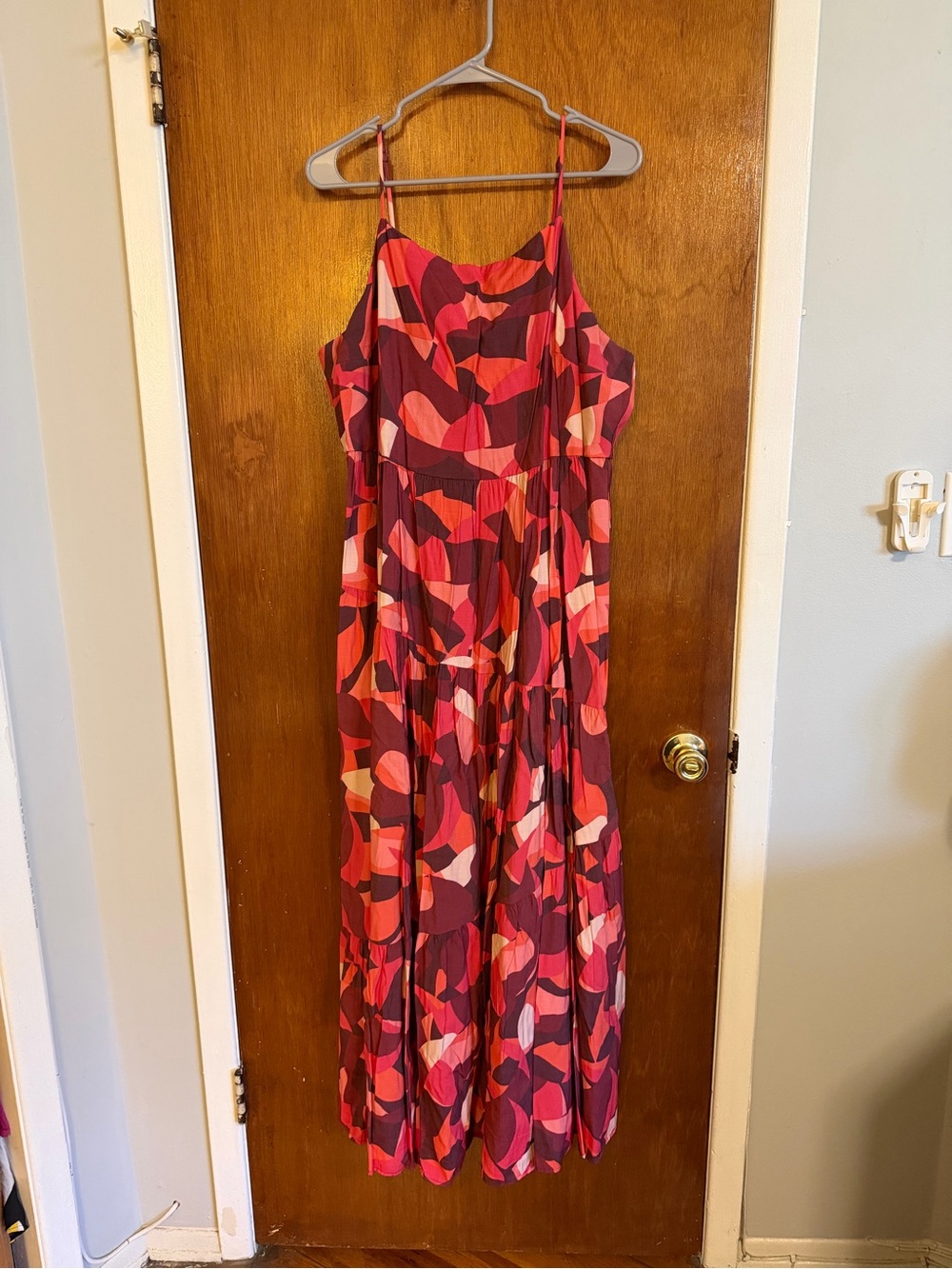 Nine West Red Patterned Maxi Dress